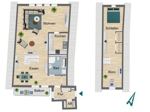 Foto - 2 Zimmer Etagenwohnung zur Miete in Pößneck