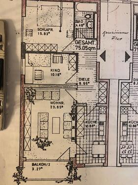 Foto - helle 3-Zi-Whg in 91056 ERLANGEN Energieeffizienz B