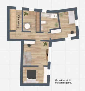 Foto - 3-Zimmer-Erdgeschosswohnung mit Garten