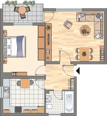 Foto - 2 Zimmer Etagenwohnung zur Miete in Dortmund