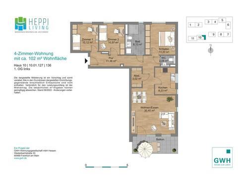 Foto - 4 Zimmer Etagenwohnung zur Miete in Heppenheim (Bergstraße)