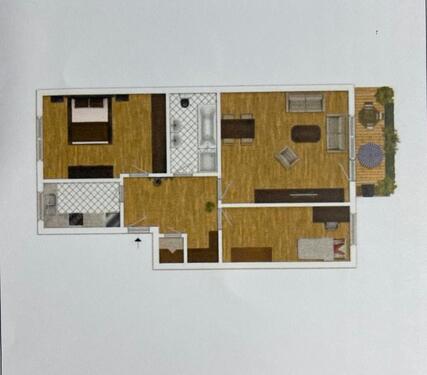 Foto - 3-Zimmer Wohnung - 900,00&nbsp;EUR Kaltmiete, ca.&nbsp; 74,00&nbsp;m&sup2;