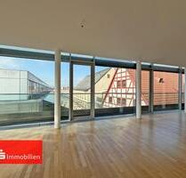 Penthouse-Maisonette mit zwei Dachterrassen und Panoramablick zur Vermietung - Fulda