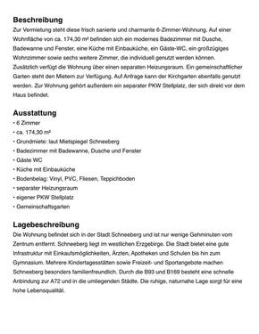 Foto - Etagenwohnung in Schneeberg