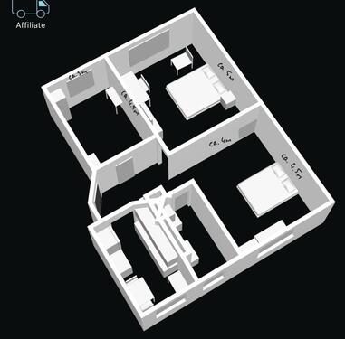 Foto - 3 Zimmer Wohnung am 12.04 - 1.300,00&nbsp;EUR Kaltmiete, ca.&nbsp; 71,00&nbsp;m&sup2;