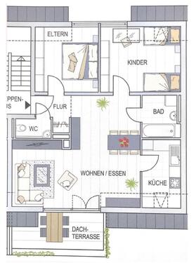 Foto - DG-Wohnung in Ellwangen - 700,00&nbsp;EUR Kaltmiete, ca.&nbsp; 80,00&nbsp;m&sup2;
