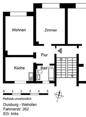 Foto - 2.5 Zimmer Erdgeschoßwohnung zur Miete in Duisburg