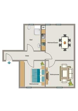 Foto - 2 Zimmer Etagenwohnung zur Miete in Bottrop