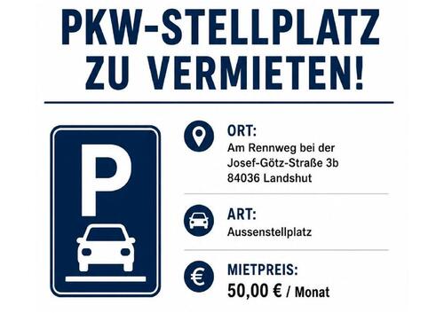 Foto - PKW-Stellplatz in Landshut Am Rennweg zu vermieten