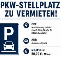 PKW-Stellplatz in Landshut Am Rennweg zu vermieten - Kumhausen