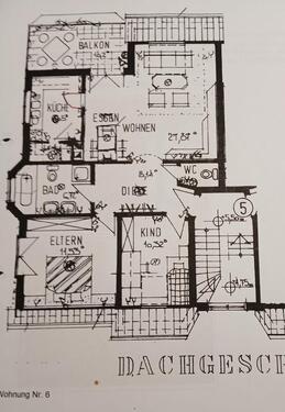 Foto - Niederrodenbach: 3-Zi-Wohnung mit Dachgalerie + Balkon