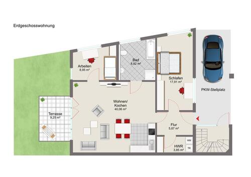 Foto - Etagenwohnung in Finsterwalde zur Miete