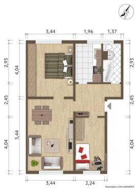 Foto - 3 Zimmer Etagenwohnung zur Miete in Hoyerswerda
