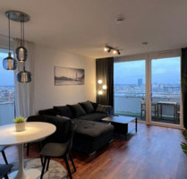 Helle 2,5-Zimmer-Wohnung, voll möbliert, Neubau mit Balkon - München Schwabing-Freimann