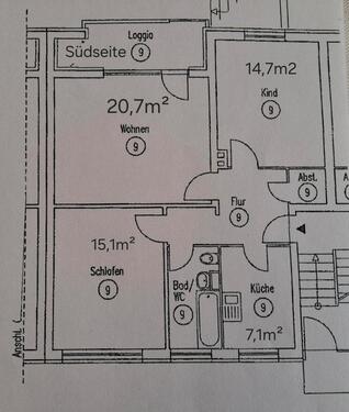 Foto - Drei Zimmer Eigentumwohnung - 190.000,00&nbsp;EUR Kaufpreis, ca.&nbsp; 73,40&nbsp;m&sup2;