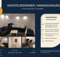 Miniwohnung Monteurwohnung voll möbliert bei Altenkirchen - Steimel