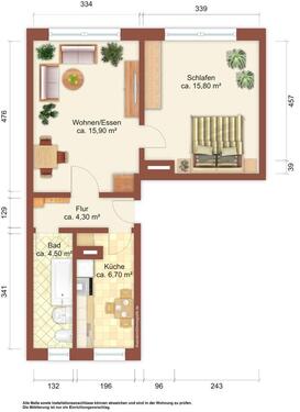 Foto - 2 Zimmer Etagenwohnung zur Miete in Weißwasser (Oberlausitz)