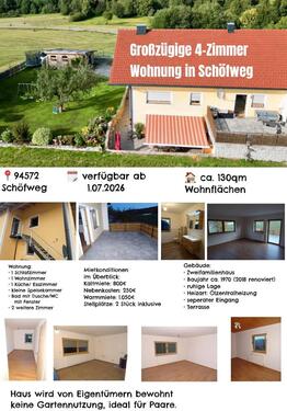 Foto - Großzügige 4-Zimmer Wohnung - 900,00&nbsp;EUR Kaltmiete, ca.&nbsp; 130,00&nbsp;m&sup2;