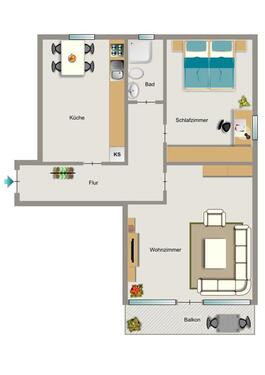 Foto - 2 Zimmer Etagenwohnung zur Miete in Gelsenkirchen