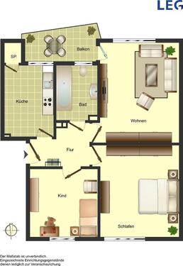 Foto - 3 Zimmer Erdgeschoßwohnung zur Miete in Oldenburg