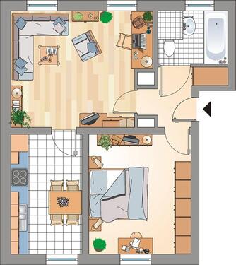 Foto - 2,5-Zimmer-Wohnung mit modernem neuem Wannenbad