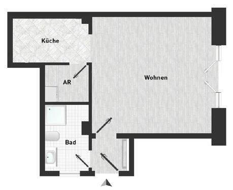 Foto - 1 Zimmer Etagenwohnung zur Miete in Dresden