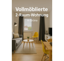 Vollmöblierte 2-Raum-Wohnung mit Balkon & Tiefgarage bei Chemnitz