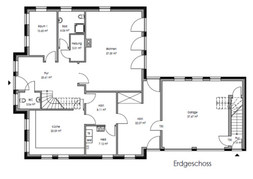 Foto - Haus zur Miete - 1.600,00&nbsp;EUR Kaltmiete, ca.&nbsp; 200,00&nbsp;m&sup2;