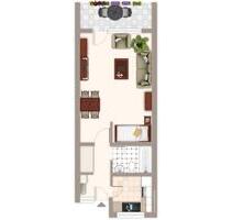 Demnächst frei! 1-Zimmer-Wohnung in Mönchengladbach Bonnenbroich - Geneicken