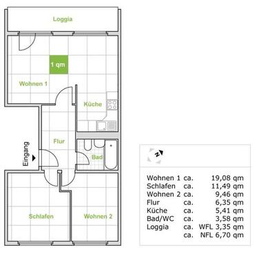 Foto - Etagenwohnung zur Miete in Dresden