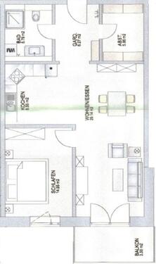 Foto - 2 Zimmer Etagenwohnung in Burghausen