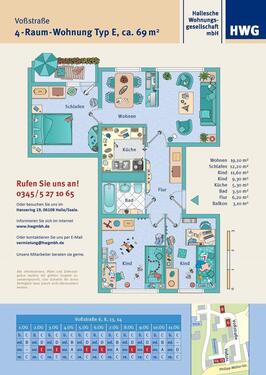 Foto - 4 Zimmer Etagenwohnung in Halle (Saale)