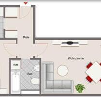 Erstbezug nach Renovierung: Helle 2-Zimmer-Wohnung mit Loggia - Fürstenfeldbruck