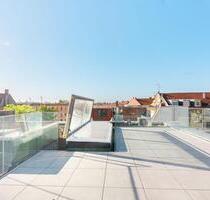 ERSTBEZUG! Geniales 4-Zi.-Penthouse mit Einbauküche, 3 Terrassen + Aufdachterrasse - Berlin Pankow