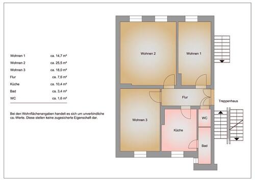 Foto - 3 Zimmer Etagenwohnung in Frankfurt (Oder)