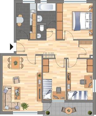 Foto - Demnächst verfügbar! 4-Zimmer-Wohnung in Kiel Mettenhof