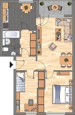 Foto - 3 Zimmer Etagenwohnung zur Miete in Wolfsburg