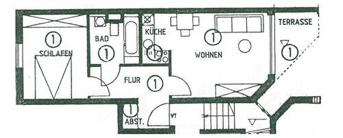 Foto - 2 Zimmer Erdgeschoßwohnung zur Miete in Leipzig