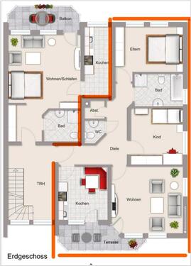 Foto - 3 Zimmer Erdgeschoßwohnung zur Miete in Neuwied