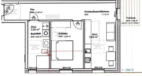 Foto - 2 Zimmer Etagenwohnung zur Miete in Bad Driburg