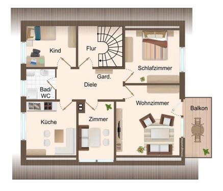 Foto - Etagenwohnung in Wallenhorst
