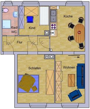 Foto - Etagenwohnung zur Miete in Frankenberg (Sachsen)