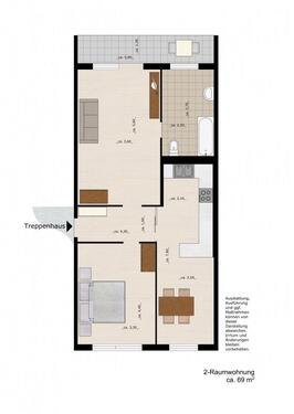 Foto - 2 Zimmer Etagenwohnung zur Miete in Dessau-Roßlau