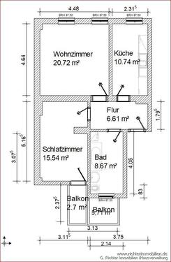 Foto - 2 Zimmer Etagenwohnung zur Miete in Freiberg