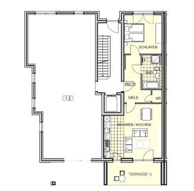 Foto - 2 Zimmer Erdgeschoßwohnung zur Miete in Leverkusen