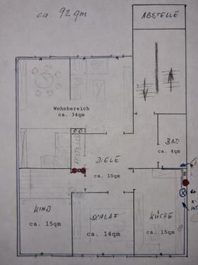 Foto - Helle 3-ZImmerwohnung (WG geeignet)