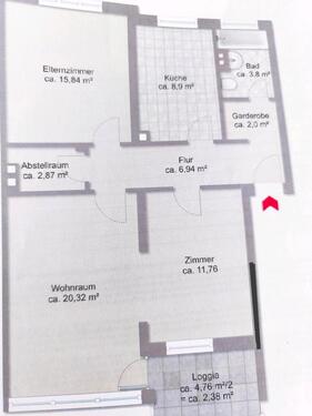 Foto - 3 Zimmer Etagenwohnung zum Kaufen in Achim