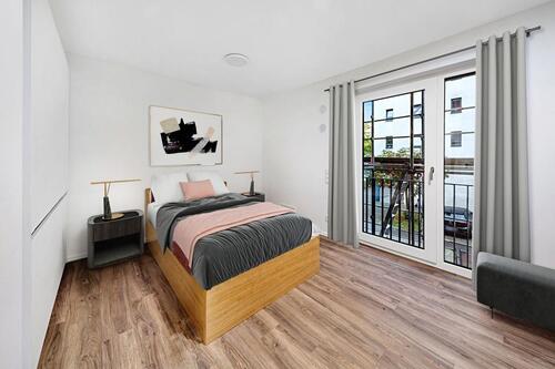 Foto - Neubau 2023 - Möbliertes 1 Zimmer-Apartment mit Balkon - Typ C4 - Rosensteinstraße - Ab 6 Monaten