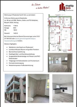 Foto - 3 - Zimmer Wohnung in Pfullendorf zu vermieten