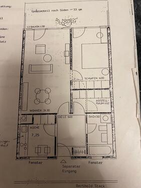 Foto - Wohnung zur vermieten - 1.600,00 EUR Kaltmiete, ca.  65,00 m²